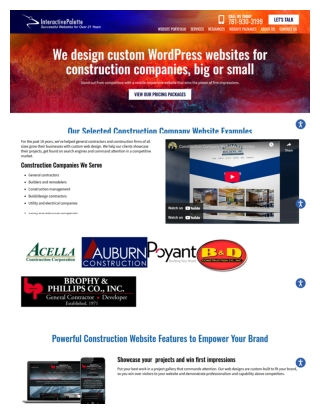 Website Design For Construction Companies