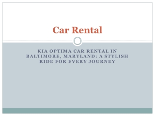 Top-Quality Car Rentals in Nottingham, Maryland