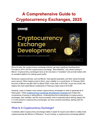 A Comprehensive Guide to Cryptocurrency Exchanges, 2025 (1)