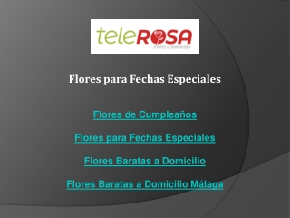 Flores para Fechas Especiales