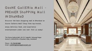 Best Fashion Retail Store in Dhanbad Ozone Galleria Mall