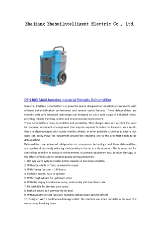 Zhejiang Zhehui Intelligent Electric Appliance Co., Ltd.