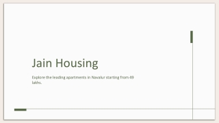 Apartments in Navalur