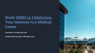 Study MBBS in Uzbekistan: Top Medical Universities & Admission Guide