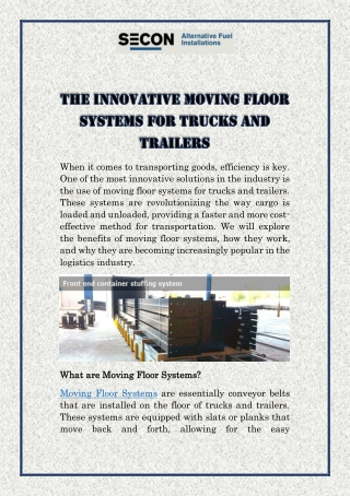 The Innovative Moving Floor Systems for Trucks and Trailers (1)