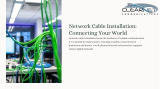 Network Cable Installation: Seamless Connectivity for Businesses & Homes