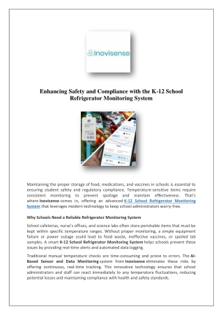 Temperature & Humidity Data Logging Solutions | Inovisense