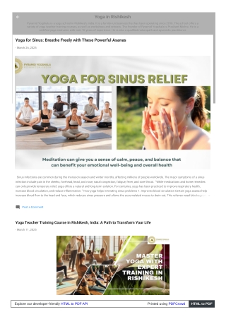 Yoga Teacher Training in Rishikesh – A Journey Within