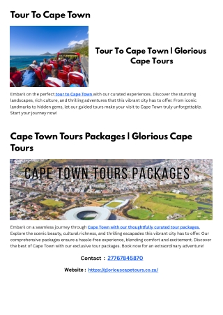 gloriouscapetours