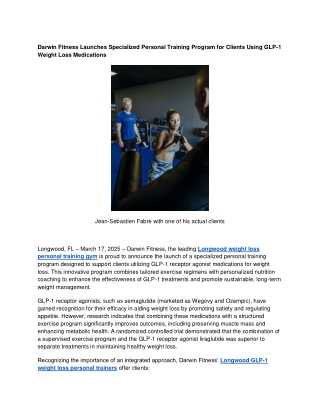 Longwood weight loss personal training.