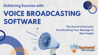 Voice Broadcasting Software