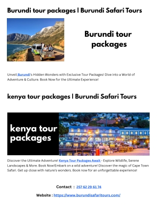 burundi tour packages  Burundi Safari Tours