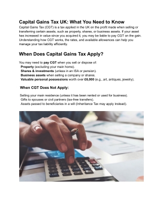 _Capital Gains Tax UK_ What You Need to Know