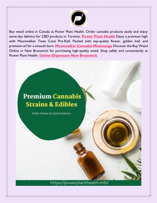 Weed Online New Brunswick