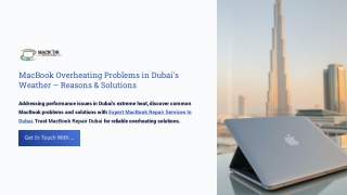 MacBook Overheating Problems in Dubai's Weather – Reasons & Solutions