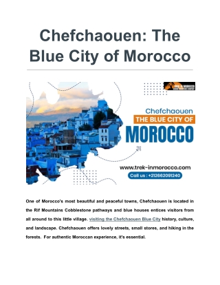 Chefchaouen_ The Blue City of Morocco