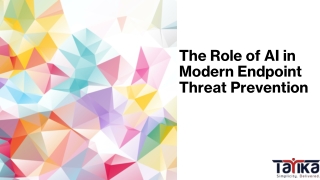 The Role of AI in Modern Endpoint Threat Prevention
