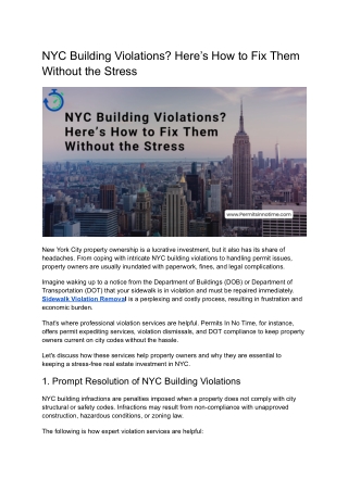 NYC Building Violations_ Here’s How to Fix Them Without the Stress