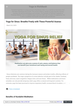 Kundalini Meditation: A Simple Way to Transform Your Life