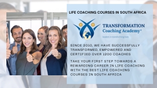 Life Coaching Courses In South Africa