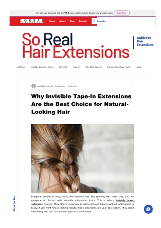 Why Invisible Tape-In Extensions Are the Best Choice for Natural-Looking Hair