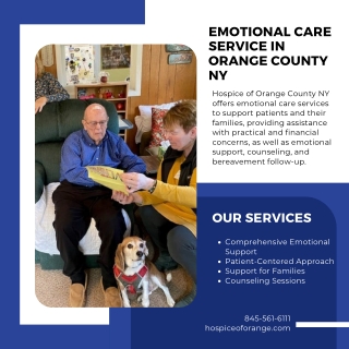 Emotional Care Service in Orange County NY  Hospice of Orange