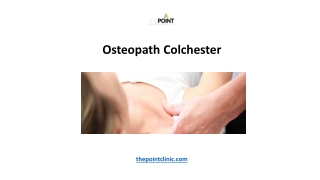 Osteopath Colchester