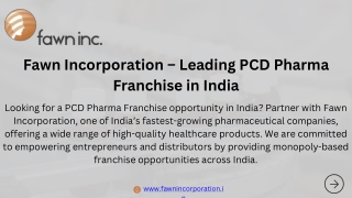 PCD Pharma Franchise in India