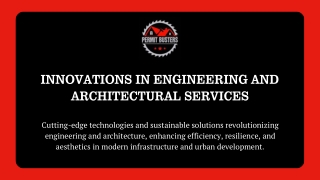 Innovations in Engineering and Architectural Services