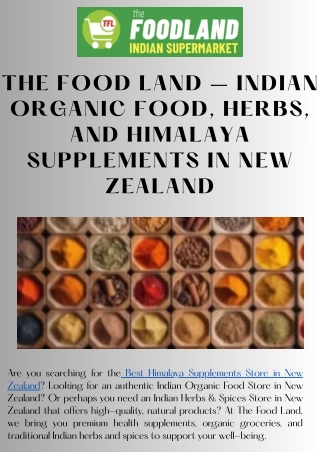 Indian Herbs & Spices Store in New Zealand – Authentic & Fresh Flavors