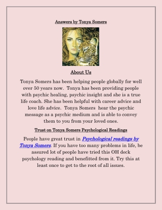 Somers Psychological Trust