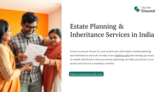 Estate Planning & Inheritance Services in India