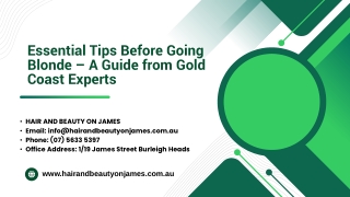 Essential Tips Before Going Blonde – A Guide from Gold Coast Experts