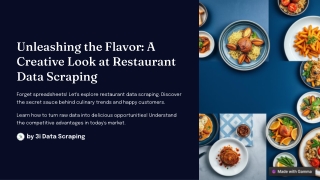 Restaurant Data Scraping Services to extract or scrape Restaurants and Bars