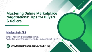 Mastering Online Marketplace Negotiations Tips for Buyers & Sellers