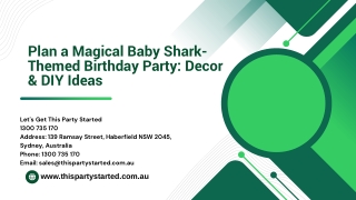 Plan a Magical Baby Shark-Themed Birthday Party Decor & DIY Ideas