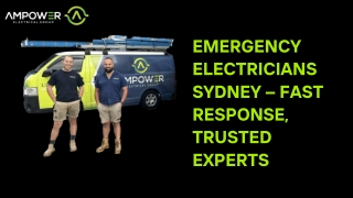 Emergency Electricians Sydney – Fast Response, Trusted Experts