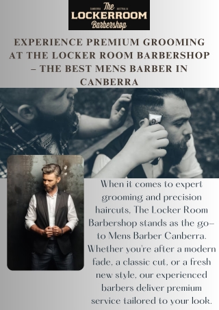 The Locker Room Barbershop – Mens Barber Canberra | Best Mens Haircut Canberra