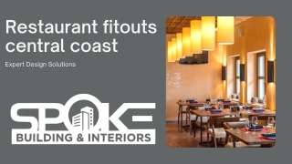 Restaurant fitouts central coast