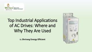 Top Industrial Applications of AC Drives