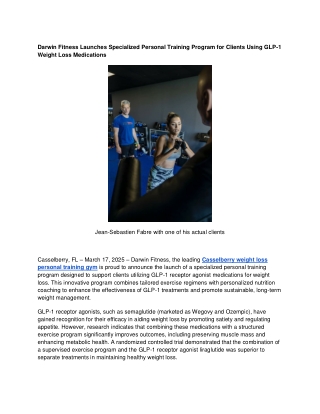 Casselberry  personal trainer nutrition coach.