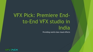 Best VFX Outsourcing Studios in India | VFX PICK