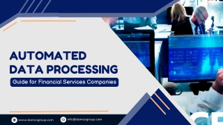 Outsourcing Automated Data Processing Activities A Guide for Financial Services Companies