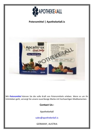 Potenzmittel  Apotheke4all.is