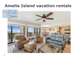 Amelia Island vacation rentals