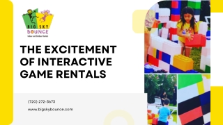 The Excitement of Interactive Game Rentals