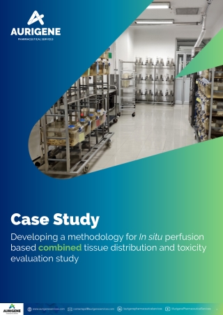 Methodology for In situ perfusion based combined tissue distribution