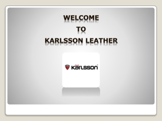 Buy Leather Sofas Online - Karlsson Leather