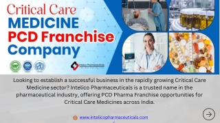Critical Care Medicine PCD Franchise Company