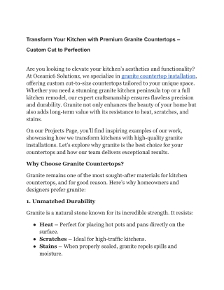 Best Granite Flooring Suppliers in India | Oceanic 6 Solutionz – Global Exporter